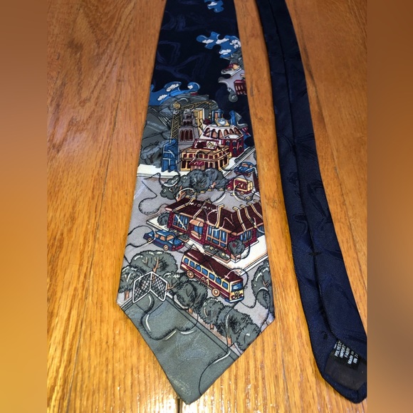 RARE Vintage 1994 McDonald’s Puzzle Pieces Tie - Picture 5 of 12